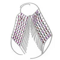 alliage de zinc Chain Chest, avec Acrylique, bijoux de mode & pour femme Environ 73 cm, Vendu par PC