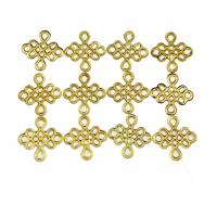 Hair Stick Findings, Iron, Chinese Knot, gold color plated, DIY & hollow, 10mm [