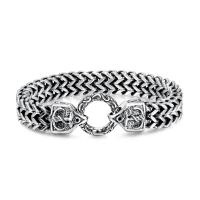 Stainless Steel Chain Bracelets, 304 Stainless Steel, fashion jewelry & for man, original color Approx 22 cm [