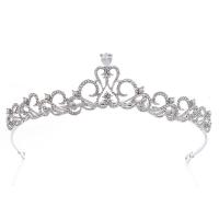 Bridal Tiaras, Zinc Alloy, micro pave cubic zirconia & for woman & with rhinestone, Inner Approx 145mm 