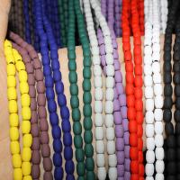 Perles hématite non-magnétique, ovale, Placage, DIY, plus de couleurs à choisir Environ 38 cm, Vendu par brin[