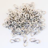 Zinc Alloy S Clasp, silver color plated, DIY Approx 