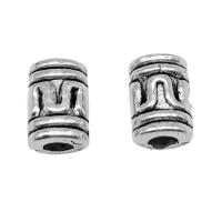 Zinc Alloy Spacer Beads, Column, antique silver color plated, vintage & DIY Approx 