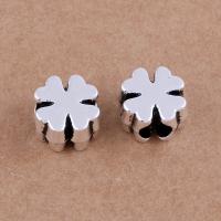 Zinc Alloy Spacer Beads, Four Leaf Clover, antique silver color plated, vintage & DIY Approx 