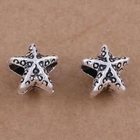 Zinc Alloy Spacer Beads, Star, antique silver color plated, vintage & DIY Approx 
