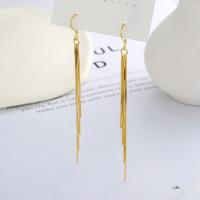 Sterling Silver Drop Earring, 925 Sterling Silver, plated, fashion jewelry & for woman 75mm 