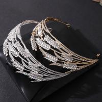Bridal Tiaras, Zinc Alloy, with Crystal, fashion jewelry & for woman & with rhinestone Inner Approx 160mm [
