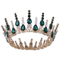 Bridal Tiaras, Zinc Alloy, with Crystal, fashion jewelry & for woman & with rhinestone Inner Approx 125mm 