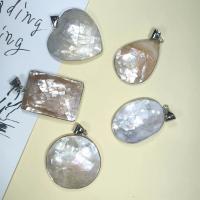 Zinc Alloy Shell Pendants, with Shell, plated, fashion jewelry  [