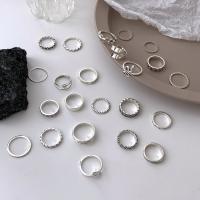 Zinc Set anillo de aleación, aleación de zinc, Acabado antiguo, Joyería & diferentes estilos para la opción & para mujer, Vendido por Set[