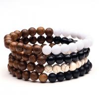 Gemstone Bracelets, with Wood, handmade, fashion jewelry & Unisex cm [