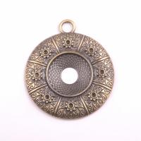 Zinc Alloy Jewelry Pendants, Donut, antique bronze color plated, vintage & DIY & brushed 