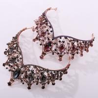 Bridal Tiaras, Zinc Alloy, with Crystal, handmade, fashion jewelry & for woman & with rhinestone Inner Approx 150mm [