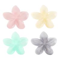 Resin Hair Claw Clip, Frangipani, handmade, 4 pieces & fashion jewelry & for woman [