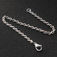 Stainless Steel Chain Bracelets, 304 Stainless Steel, with Titanium Steel, polished, fashion jewelry & Unisex 