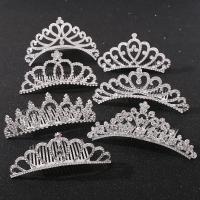 Bridal Decorative Hair Comb, Zinc Alloy, for children & with rhinestone [