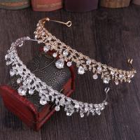 Bridal Tiaras, Zinc Alloy, with Crystal, fashion jewelry & for woman & with rhinestone Inner Approx 142mm [