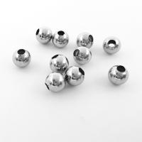Edelstahl Perlen, 304 Edelstahl, DIY & Maschine Polieren & verschiedene Größen vorhanden, originale Farbe, 1000PCs/Tasche, verkauft von Tasche[