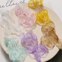 Hair Band Findings, Glass Beads, with Gauze, DIY 80mm [