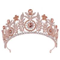 Bridal Tiaras, Zinc Alloy, with Crystal, fashion jewelry & for woman & with rhinestone Inner Approx 160mm [