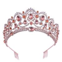 Bridal Tiaras, Zinc Alloy, with Crystal, fashion jewelry & for woman & with rhinestone Inner Approx 150mm 