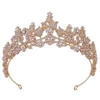 Bridal Tiaras, Zinc Alloy, with Plastic Pearl, fashion jewelry & for woman & with rhinestone Inner Approx 155mm [