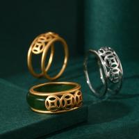 Латунная основа с петлями для кольца, Латунь, Древняя китайская монета, Другое покрытие, DIY & разные стили для выбора, продается PC[