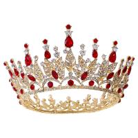 Bridal Tiaras, Zinc Alloy, with Crystal, fashion jewelry & for woman & with rhinestone Inner Approx 130mm 