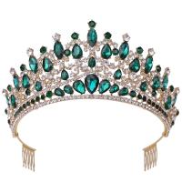 Bridal Tiaras, Zinc Alloy, with Crystal, fashion jewelry & for woman & with rhinestone Inner Approx 160mm 