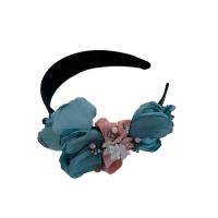 Hair Bands, Cloth, with Crystal, Flower, fashion jewelry 