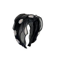 Hair Bands, Cloth, with Gauze, Flower, fashion jewelry 