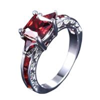 Anneau de diamant d'alliage de zinc sans nickel, normes différentes pour le choix & pour femme & avec strass, plus de couleurs à choisir, Vendu par PC[