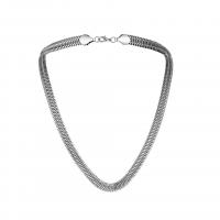 Ожерелье цинкового сплава , цинковый сплав, ювелирные изделия моды & Мужский, длина:Приблизительно 24.41 дюймовый, продается Strand[