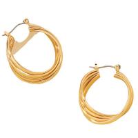 Zinc Alloy Leverback Earring, gold color plated, fashion jewelry & for woman 