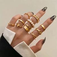 Zinc Alloy Ring Set, plated, fashion jewelry & for woman [