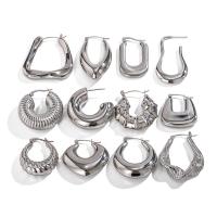 Stainless Steel Leverback Earring, 304 Stainless Steel, fashion jewelry & for woman, original color [