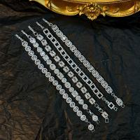 Cubic Zirconia Micro Pave Brass Bracelet, plated, fashion jewelry & micro pave cubic zirconia cm [