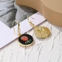 Zinc Alloy Drop Earring, petals, plated, fashion jewelry & for woman [