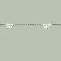 Stainless Steel Chain Jewelry, 304 Stainless Steel, Butterfly, Vacuum Ion Plating, DIY & hollow [