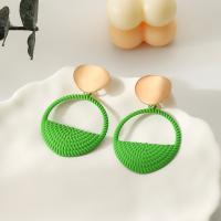 Iron Drop Earring, painted, fashion jewelry & for woman [