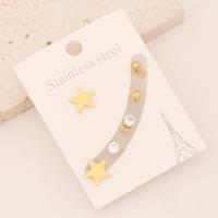 Stainless Steel Rhinestone Stud Earring, 304 Stainless Steel, gold color plated & for woman & with rhinestone, 10-20mm [