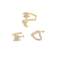 Cubic Zirconia Micro Pave Brass Earring, plated & micro pave cubic zirconia & for woman [