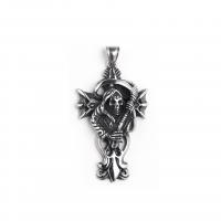 Stainless Steel Skull Pendant, 304 Stainless Steel, fashion jewelry 
