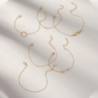 Fashion Zinc Alloy Bracelets, plated, 6 pieces & fashion jewelry & for woman [