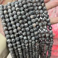 Einzelne Edelstein Perlen, Flammenstein, rund, poliert, DIY & verschiedene Größen vorhanden, verkauft von Strang[