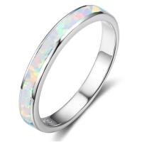 Zinc Alloy Finger Ring, with Opal, fashion jewelry & Unisex 20mm [
