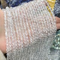 Natural Clear Quartz Beads, polished, DIY & faceted, clear Approx 38 cm [