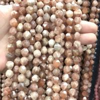 Sonnenstein Perle, poliert, DIY & verschiedene Größen vorhanden & facettierte, gemischte Farben, Länge:ca. 38 cm, verkauft von Strang[