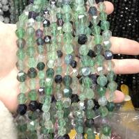 Perles de fluorite, Fluorite colorée, poli, DIY & normes différentes pour le choix & facettes, couleurs mélangées Environ 38 cm, Vendu par brin