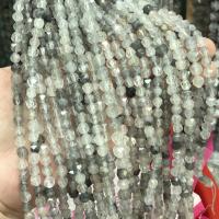 Gemischte Farbe Quarz Perlen, Cloud-Quarz, poliert, DIY & verschiedene Größen vorhanden & facettierte, gemischte Farben, Länge:ca. 38 cm, verkauft von Strang[